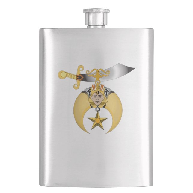 Shriners Flachmann (Vorderseite)