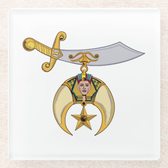 Shriners Glasuntersetzer (Vorderseite)