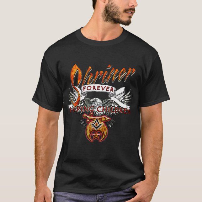 Shriners immer helfen Kindern. T-Shirt (Vorderseite)