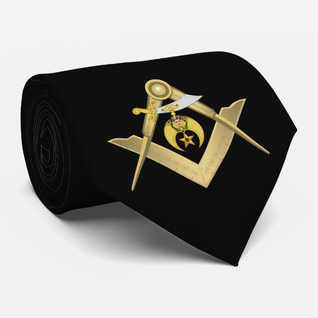 Shriners Masonic Krawatte (Gerollt)