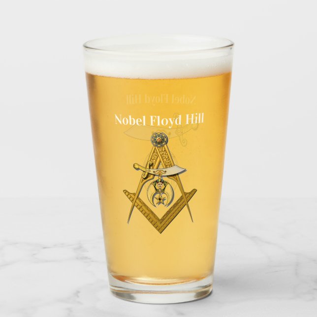 Shriners personalisieren glas (Vorne (Gefüllt))