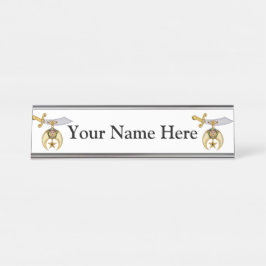 Shriners Schreibtischnamensplakette