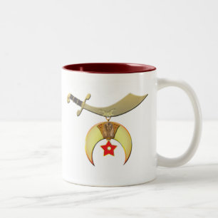 Shriners Scimitar Zweifarbige Tasse