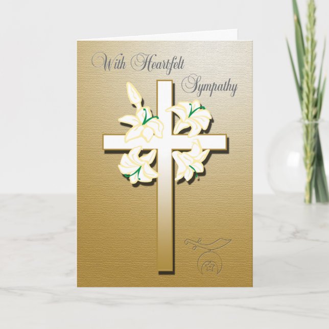 Shriners Sympathy Card Karte (Vorderseite)