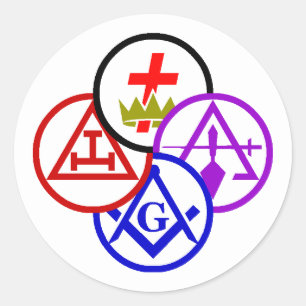 Shriners und Freunde Edition Runder Aufkleber