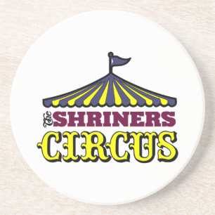 Shriners Zirkus Sandstein Untersetzer