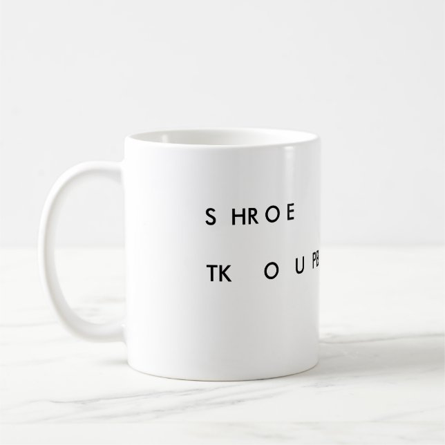 SHROE TKOUPB Gerichts-Berichts-Baby-Tasse - Tasse (Links)