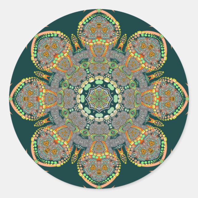 Shroom Circle Sticker (Vorderseite)