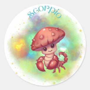 Shroomoscope Scorpio Sticker