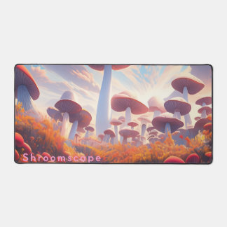 Shroomscape Whimsical Mushroom Field Schreibtischunterlage