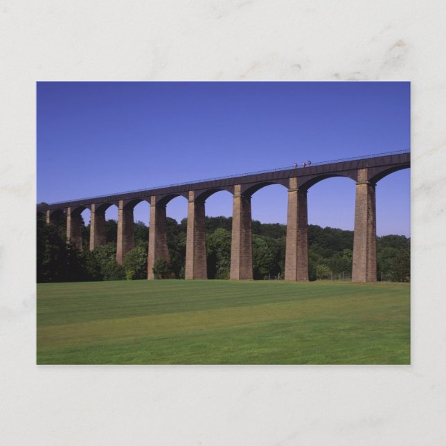 Shropshire Gewerkschaft Canal Aqueduct, Pont Cysyl Postkarte (Vorderseite)