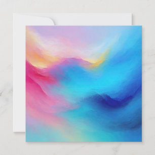 "Shroudglen" Pink und Blue Landscape Seascape.