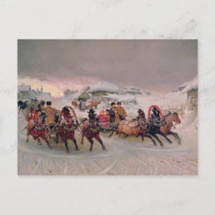 Shrovetide, 1889 postkarte