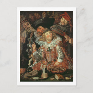 Shrovetide Revelers (The Merry Company) c.1615 (o) Feiertagspostkarte