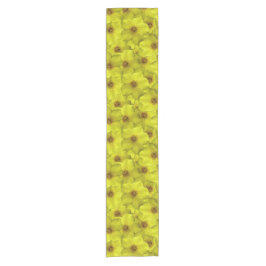 Shrubby Cinquefoil Nahtloses Muster Kurzer Tischläufer