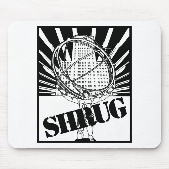 SHRUG,  durch den neuartigen Atlas-Schlag Mousepad (Vorne)