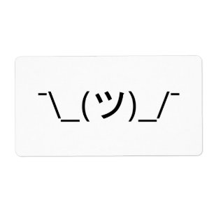 Shrug Emoticon Ø\_(ツ_/ Ø Japanisch Kaomoji