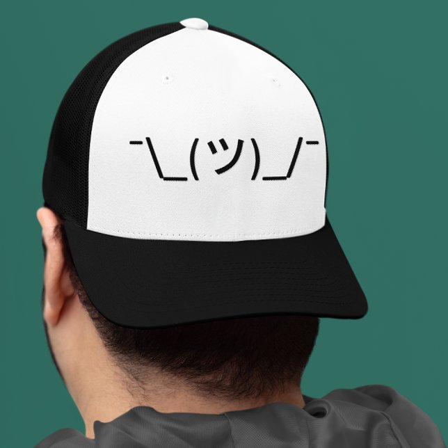Shrug Emoticon Truckerkappe (Von Creator hochgeladen)