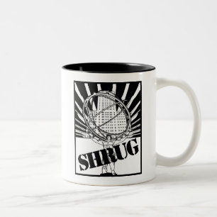 SHRUG inspiriert durch den neuen Atlas gezuckt Zweifarbige Tasse