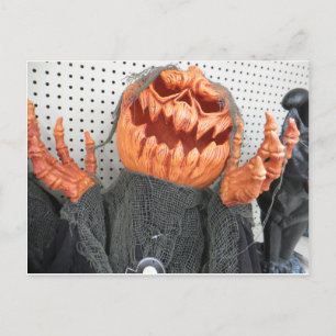 Shrugging Pumpkin Postkarte