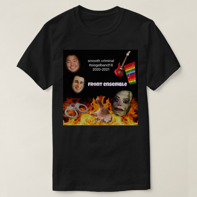 SHS Band Front Ensemble Aufkleber glatt strafbar T-Shirt (Design vorne)