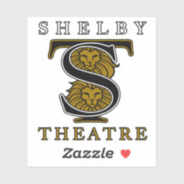 SHS Theater Custom-Cut Vinyl Sticker