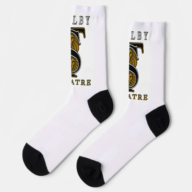 SHS TheatreSimple Logo Socks Socken (Linkes Detail)