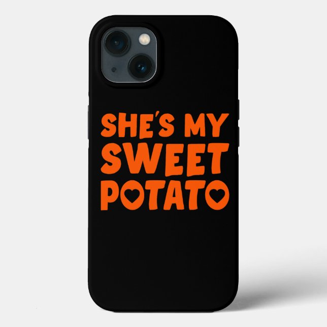 Shse My Sweet Potato I Yam Shirt für Damen Paare Case-Mate iPhone Hülle (Rückseite)