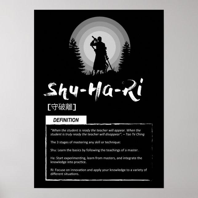 Shu-Ha-Ri - Japanisches Erfolgskonzept Poster (Vorne)
