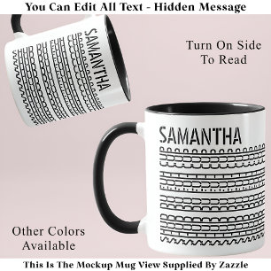 Shud Du Fuh Cup & Name Versteckte Meldung 138BW Fu Tasse