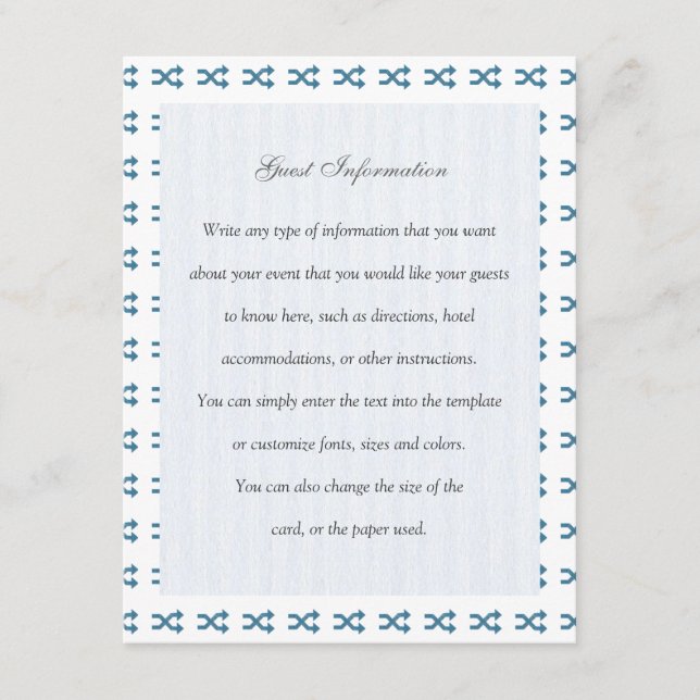 Shuffle-Symbol Begleitkarte (Vorderseite)