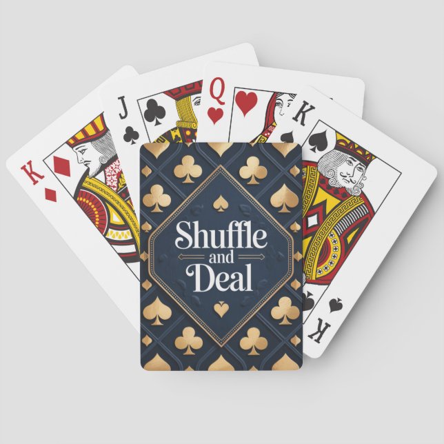 Shuffle und Deal Playing Cards Spielkarten (Rückseite)