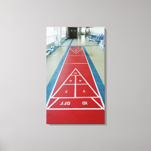 Shuffleboard an Bord Leinwanddruck