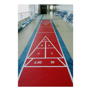 Shuffleboard an Bord Poster