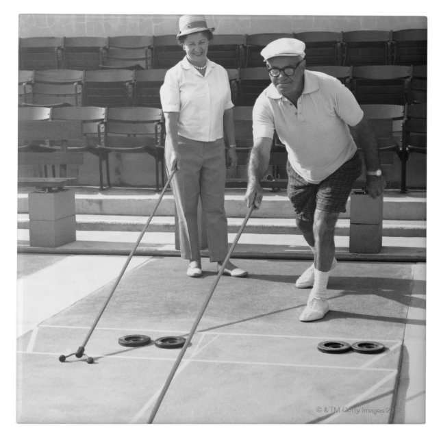 Shuffleboard Fliese (Vorderseite)