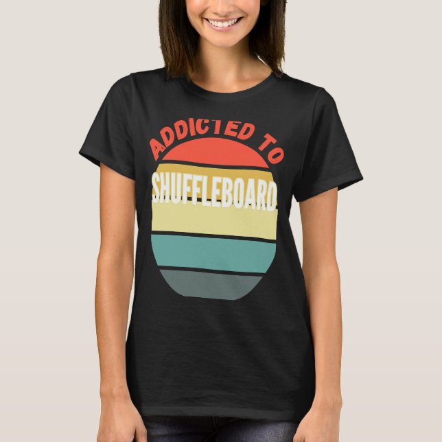 Shuffleboard für Shuffleboard vorgesehen T-Shirt (Vorderseite)