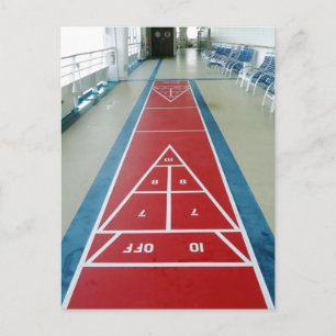 Shuffleboard Postkarte