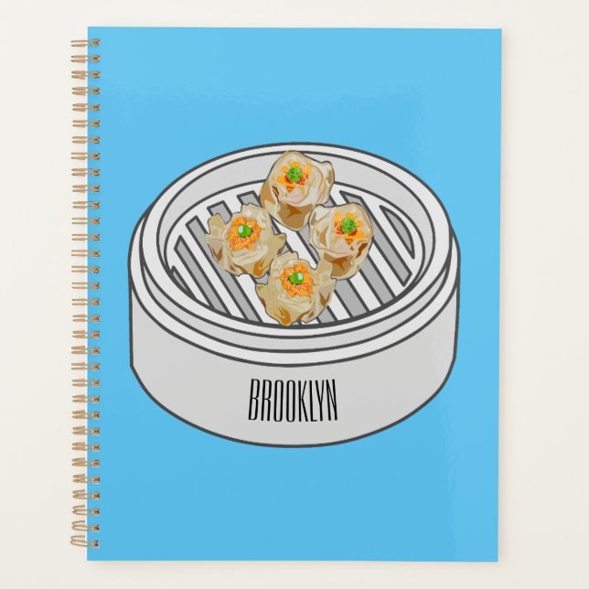 Shumai dim sum Cartoon Illustration Planer (Vorderseite)