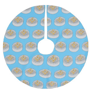 Shumai dim sum Cartoon Illustration Polyester Weihnachtsbaumdecke