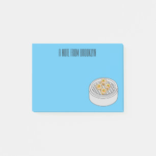 Shumai dim sum Cartoon Illustration Post-it Klebezettel