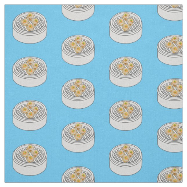 Shumai dim sum Cartoon Illustration Stoff (Muster)