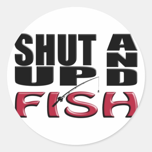 SHUP UND FISH RUNDER AUFKLEBER (Vorderseite)