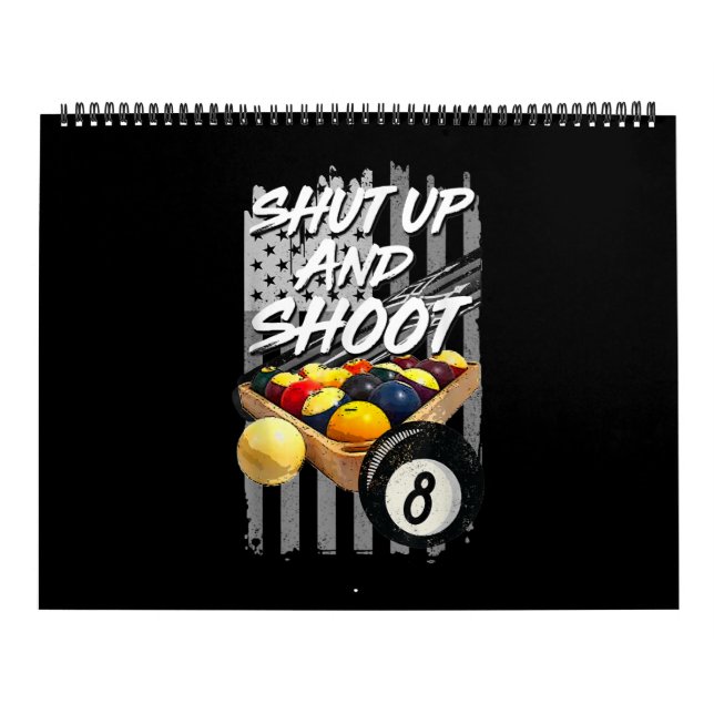 Shup und Shoot Billard 8 Ball Pool Player Kalender (Titelbild)