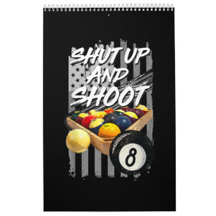 Shup und Shoot Billard 8 Ball Pool Player Kalender