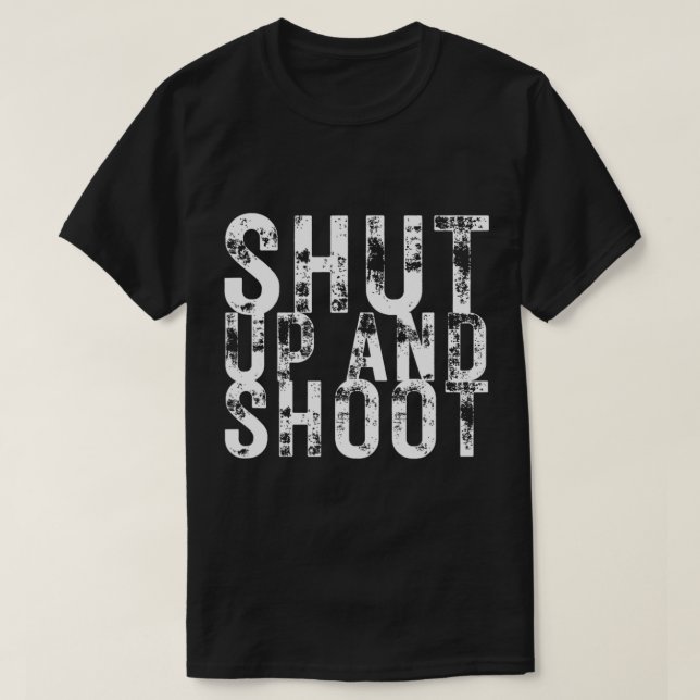 Shup und Shoot Billiard 8 Ball Pool Player Funn T-Shirt (Design vorne)