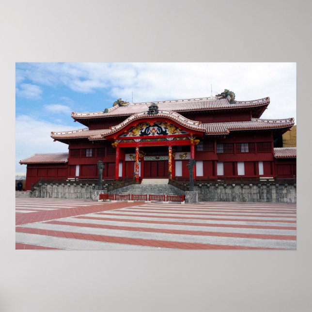 Shuri Castle in Okinawa, Japan Poster (Vorne)