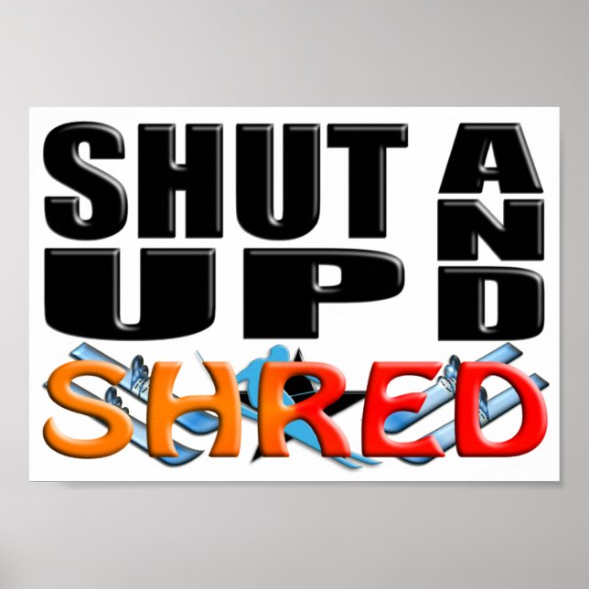 SHUT UND SHRED (Schneeschuhwandern) Poster (Vorne)
