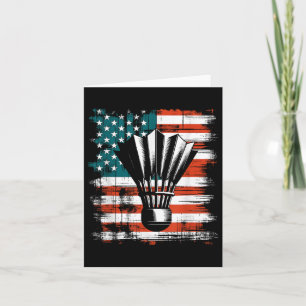 Shuttle American Flag - Patriotic Usa Badminton Lo Karte