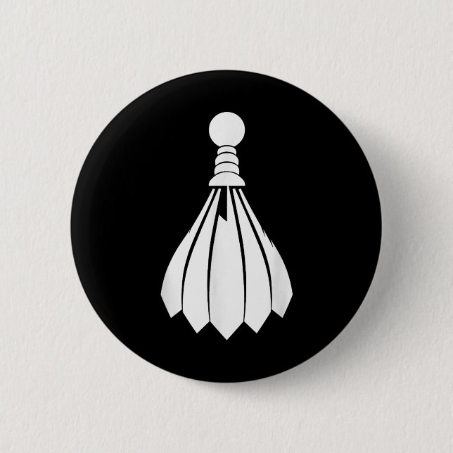 Shuttle Badminton Instructor  Button (Vorderseite)