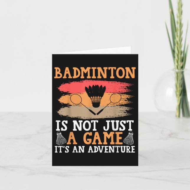 Shuttle Badminton Karte (Vorderseite)